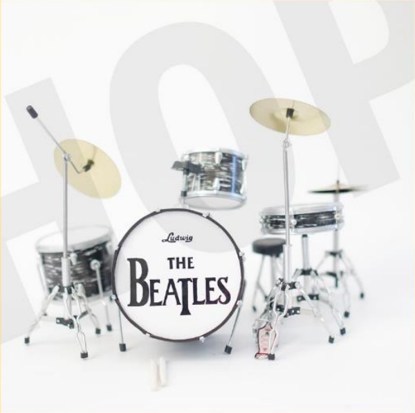 Minature Drum Kit The Beatles