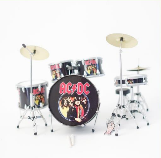 Minature Drum Kit AC/DC