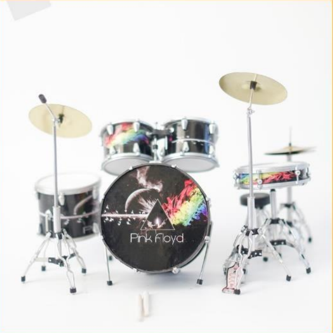 Minature Drum Kit Pink Floyd