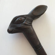 Carved Walking Stick Rabbit