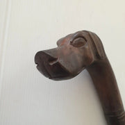 Carved Walking Stick Greyhound