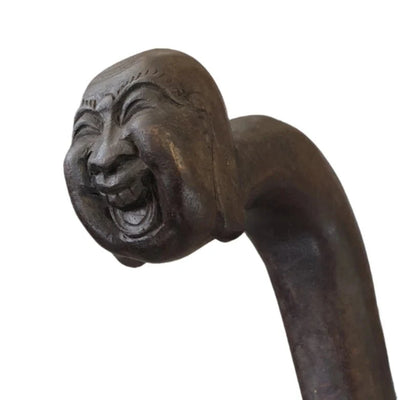 Carved Walking Stick Buddha