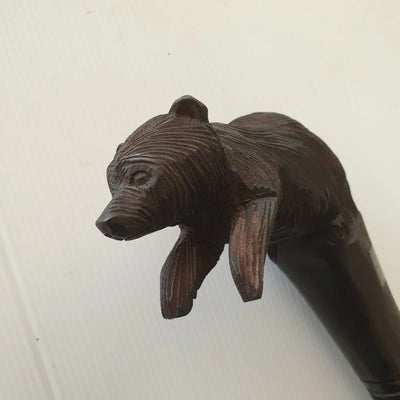 Carved Walking Stick Bear