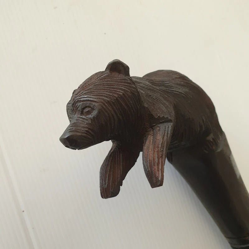 Carved Walking Stick Bear