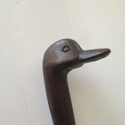 Carved Walking Stick Duck