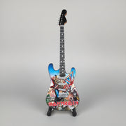 Minature Guitar on Stand Iron Maiden  24x8x1cm