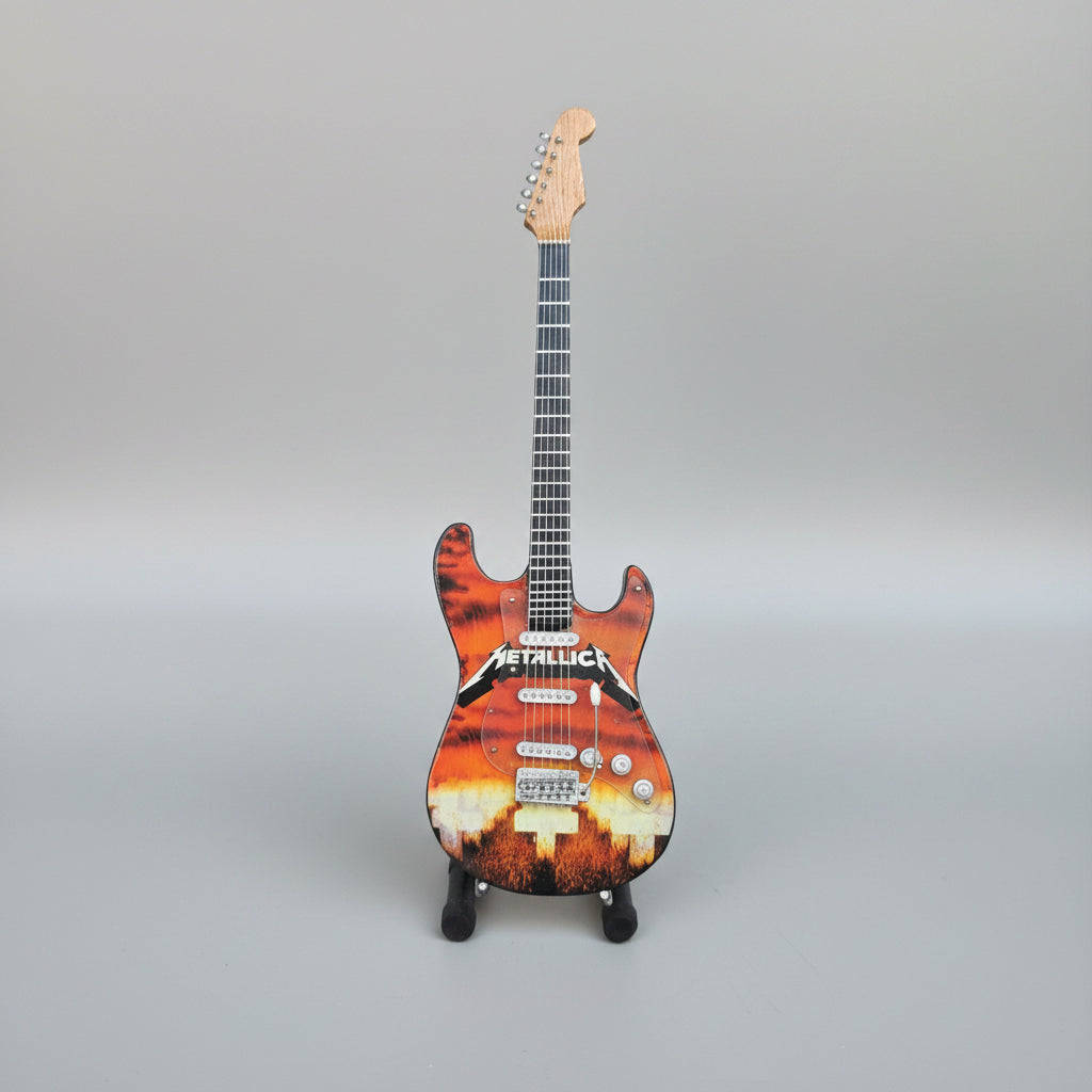 Minature Guitar on Metallica 24x8x1cm