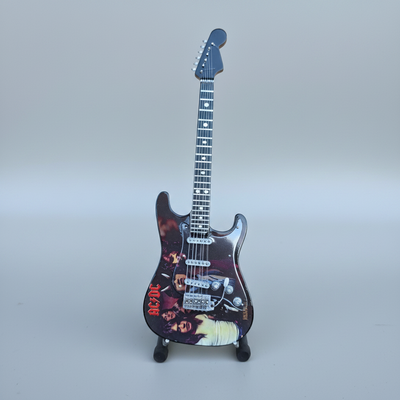 Minature Guitar on Stand AC/DC 24x8x1cm