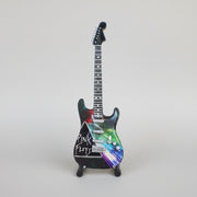 Minature Guitar on Stand Pink Floyd 24x8x1cm