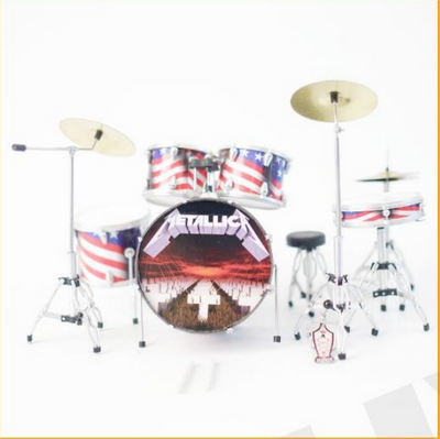 Minature Drum Kit Metallica