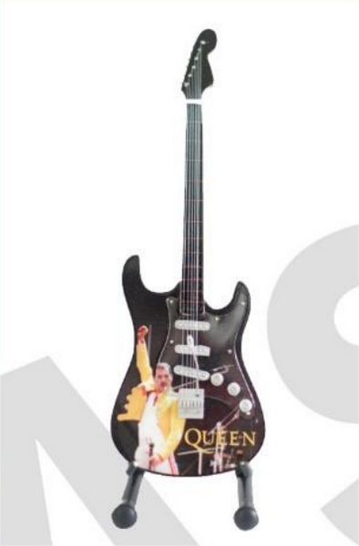 Minature Guitar on Stand Queen