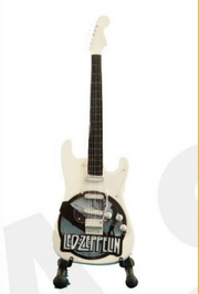 Minature Guitar on Stand Led Zepplin