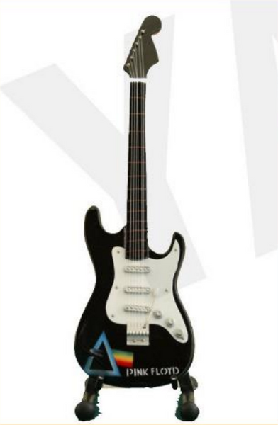 Minature Guitar on Stand Pink Floyd