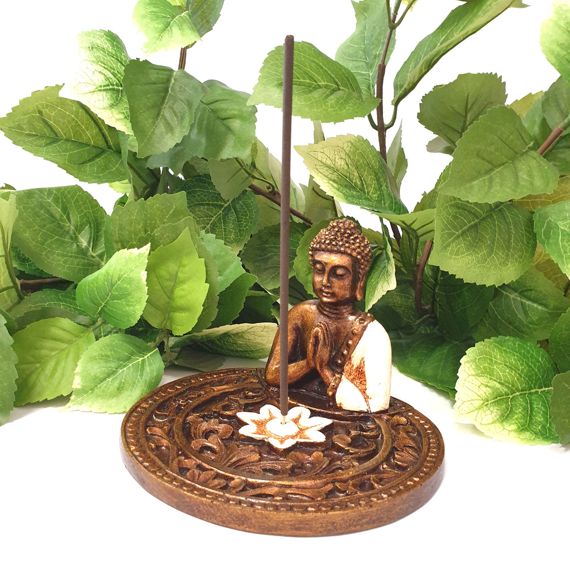 ROUND INCENSE HOLDER BUDDHA