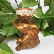 Sitting Elephant Candle Holder Cream