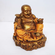 Ru Yi Wealth Happy Buddha Orange