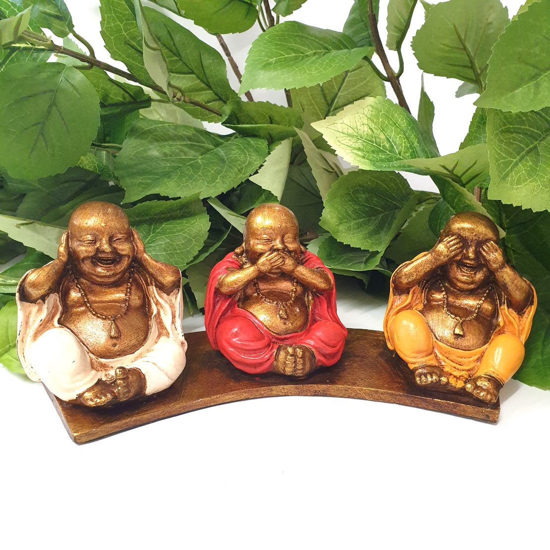 HEAR/SEE/SPEAK HAPPY BUDDHAS