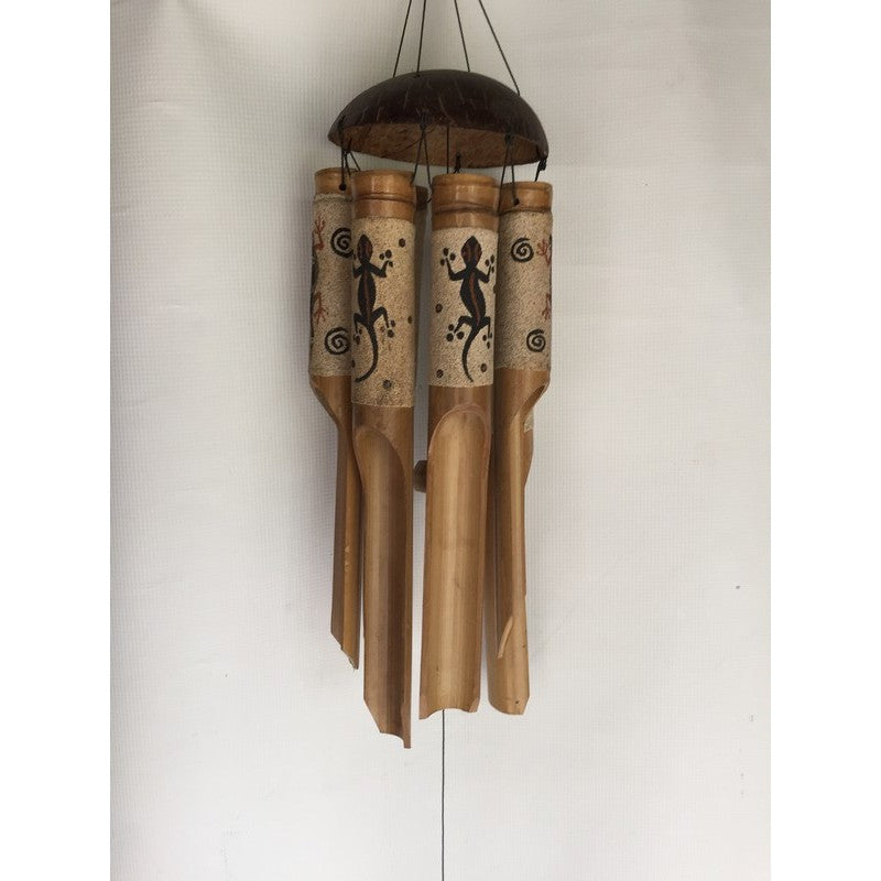 GECKO SAND PAINTED WIND CHIMES