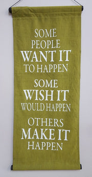 HANGING AFFIRMATION SOME PEOPLE GREEN