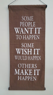 HANGING AFFIRMATION SOME PEOPLE MOCCA