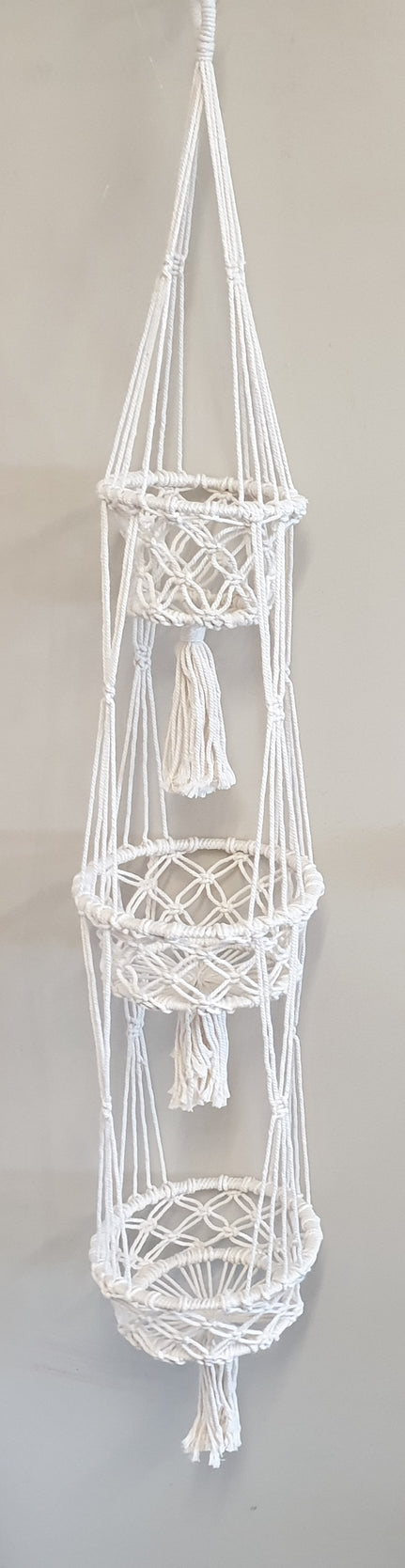 macrame 3 tier plant hanger Macrame Pot Plant Hanger 3 Tier Special 50 % Off – In House Decor NZ