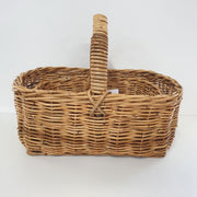 Cane Rectangular Shopper Basket S/2