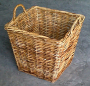 Rattan Square Wood Basket With Handle