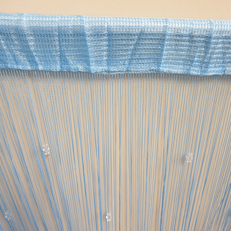 Beaded Fly Screen String Curtain 1 m x 2 m-Blue