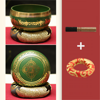 Bronze Singing Bowl Green