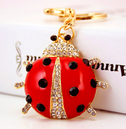 Diamante Key Ring Lady Bird