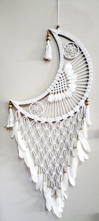 Moon Dream Catcher 50cm-White