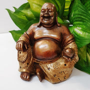 Happy Buddha Holding Ingot