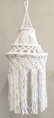 Macrame 3 Tier Lamp Shade