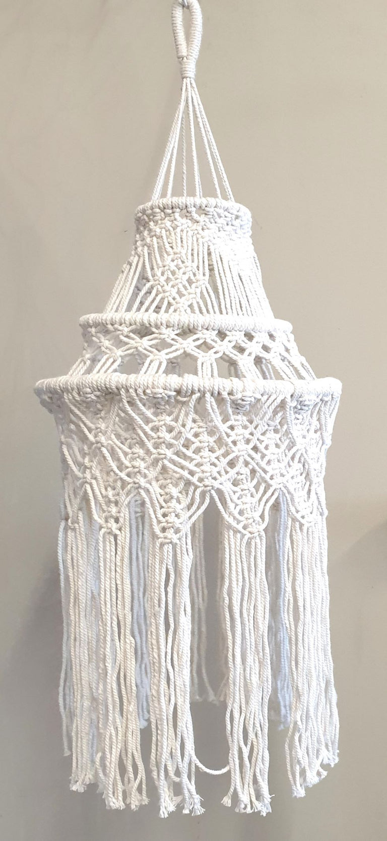 Macrame 3 Tier Lamp Shade