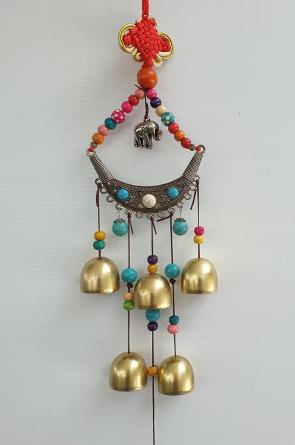 Metal Wind Chimes Elephant 7 Bell